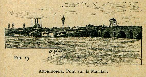 Andrianople Pont sur le Maritza - Beauregard J - 1896