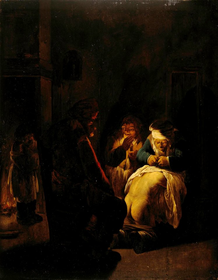 Andries Both - Peasants in an interior