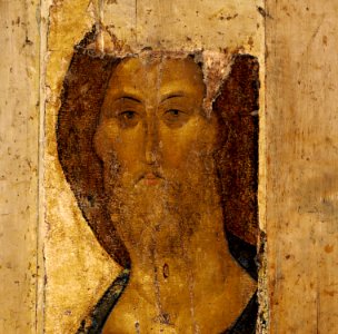 Andrey Rublev - Спас Вседержитель - Google Art Project (cropped)