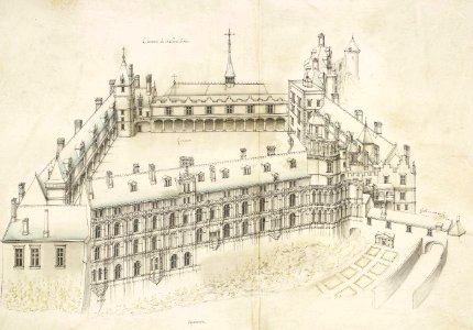 Androuet du Cerceau, Vue cavalière du château de Blois