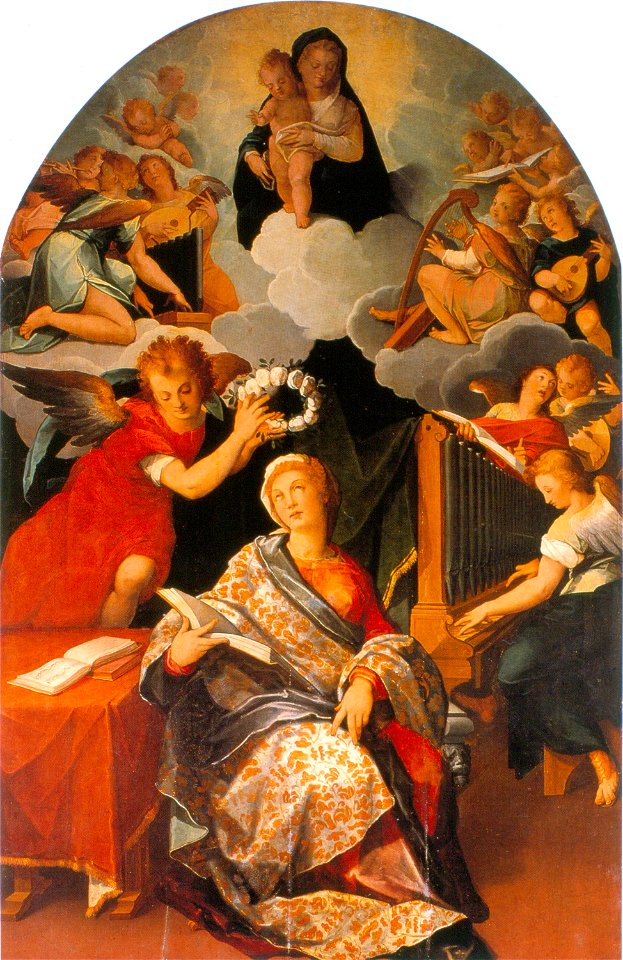 Andrés de Concha - Saint Cecilia - Google Art Project