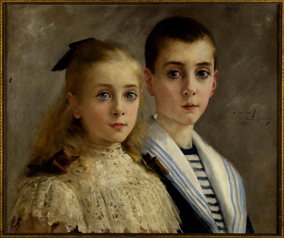 André Brouillet - Portrait de Jean et Jeanne, les enfants du professeur Joffroy - PPP4970 - Musée des Beaux-Arts de la ville de Paris