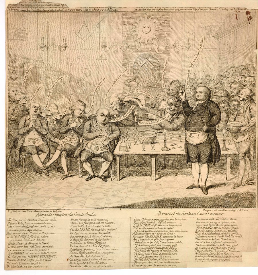 Anecdote Maçonnique. A Masonic Anecdote. (BM 1860,0623.24)