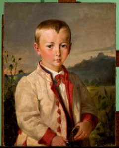 Andrzej Grabowski - Boy against landscape - MP 2596 MNW - National Museum in Warsaw