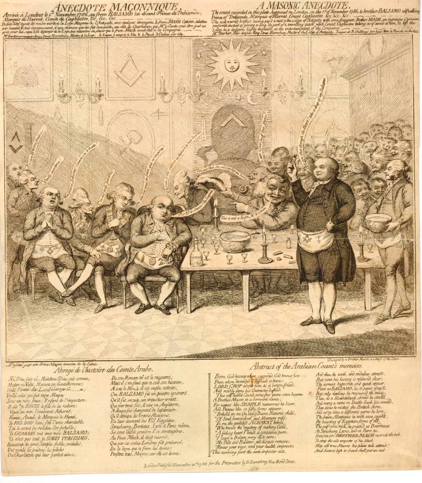 Anecdote Maçonnique. A Masonic Anecdote. (BM 1868,0808.5577)