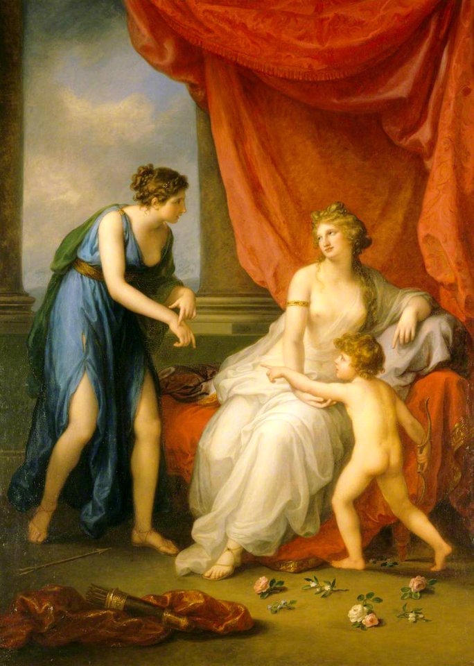 Angelica Kauffmann (1741-1807) - Euphrosyne Complaining to Venus of the Wound Caused by Cupid’s Dart - 608951 - National Trust
