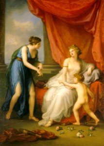 Angelica Kauffmann (1741-1807) - Euphrosyne Complaining to Venus of the Wound Caused by Cupid’s Dart - 608951 - National Trust