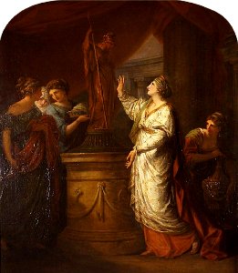 Angelica Kauffmann (1741-1807) - Penelope Sacrificing to Minerva for the Safe Return of Her Son, Telemachus - 732292 - National Trust