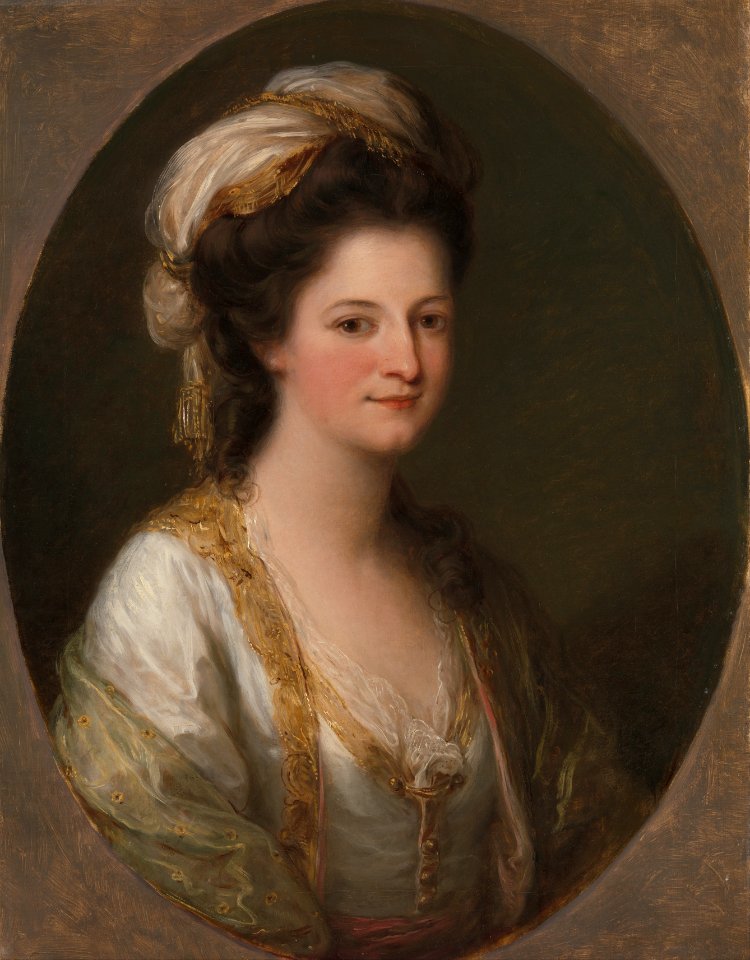 Angelica Kauffmann - Portrait of a woman, traditionally identified as Lady Hervey - Google Art Project