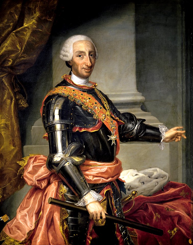 Andrés de la Calleja (copiando el original de Mengs) - Retrato de Carlos III - Google Art Project