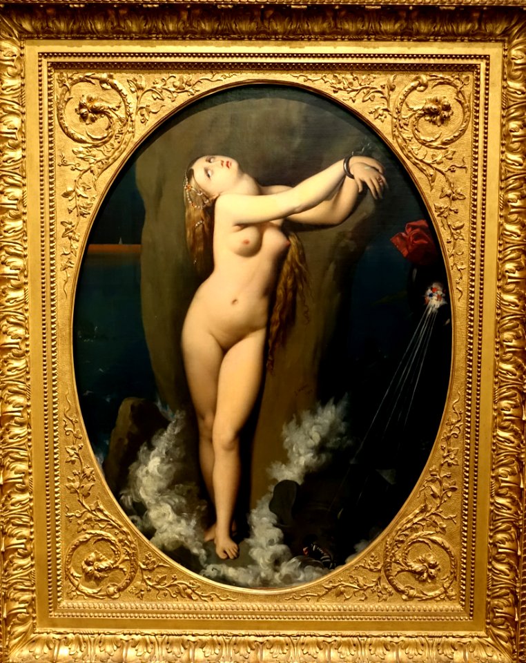 Angelica in Chains by Jean-Auguste-Dominque Ingres, 1859, oil on canvas - Museu de Arte de São Paulo - DSC07320