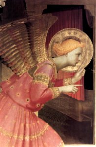 Angelico, annunciazione di cortona, angelo