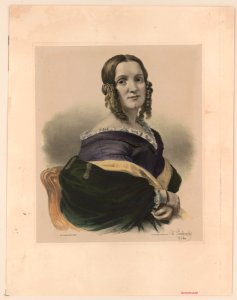 Angelica Van Buren - from life on stone by Chs. Fenderich 1844 ; P.S. Duval Lith. Phila. LCCN2003656296