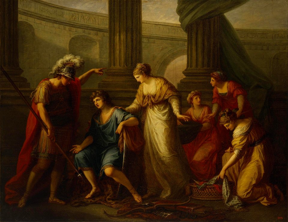 Angelica Kauffmann - Hector reproving Paris (Hermitage)