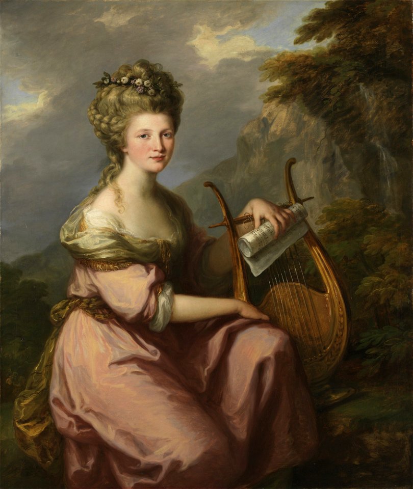 Angelica Kauffmann - Portrait of Sarah Harrop (Mrs. Bates) as a Muse - 2010-101 - Princeton University Art Museum