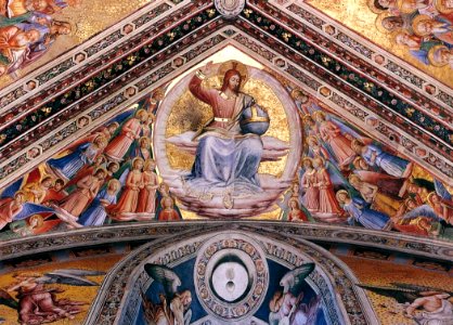 Angelico, cappella di san brizio, volta, cristo giudice