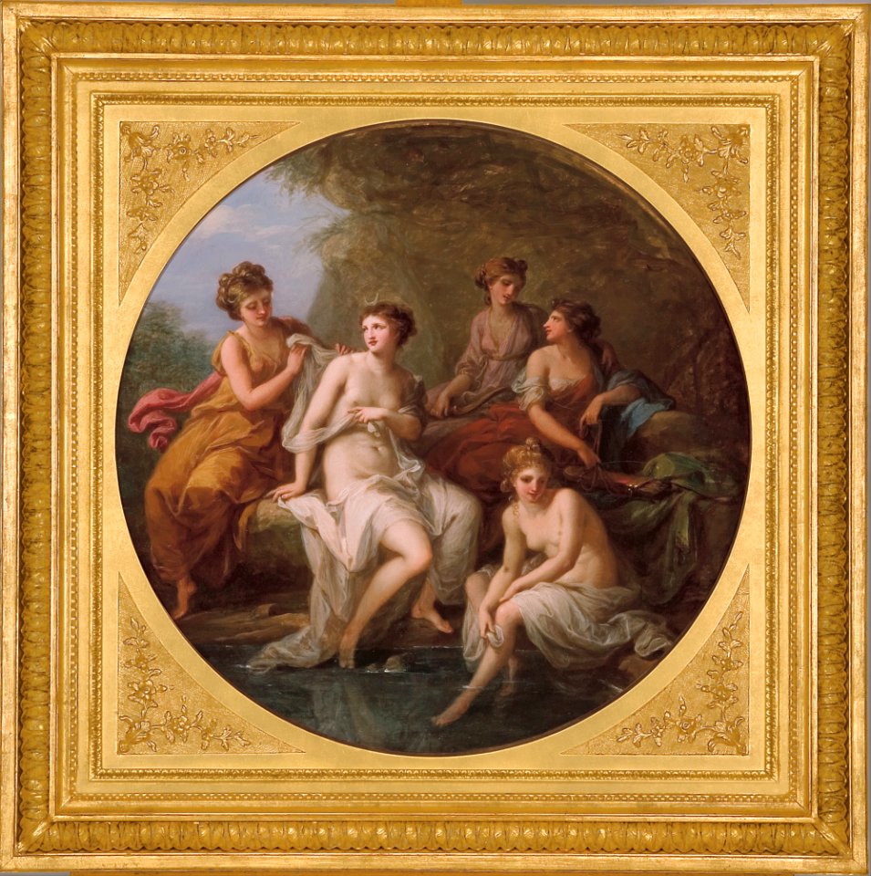 Angelica Kauffmann - Diana and her nymphs bathing - Google Art Project