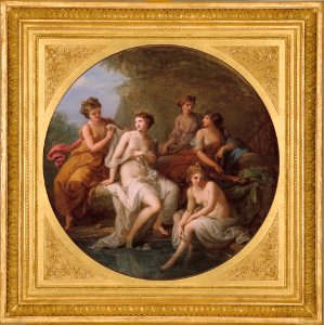 Angelica Kauffmann - Diana and her nymphs bathing - Google Art Project