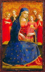 Fra Angelico - Madonna and Child with Angels - 56.32 - Detroit Institute of Arts. Free illustration for personal and commercial use.