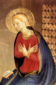 Angelico, annunciazione di cortona, vergine