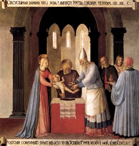 Angelico, armadio degli argenti, circoncisione