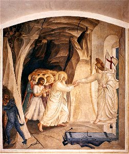 Fra Angelico - Christ in Limbo (Cell 31) - WGA00548. Free illustration for personal and commercial use.