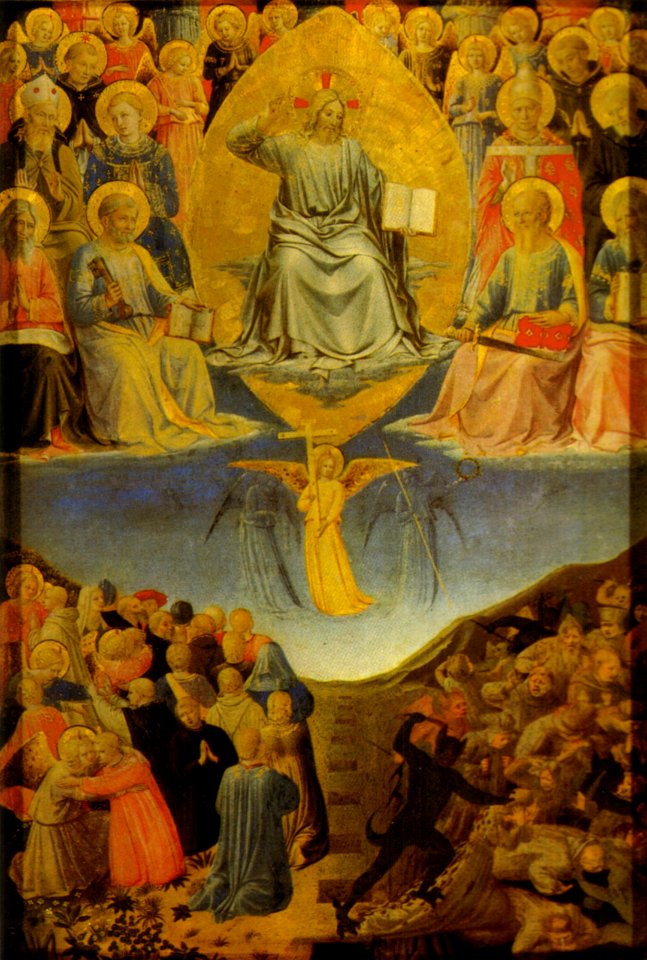 Angelico, giudizio universale, 1450-55, palazzo barberini roma
