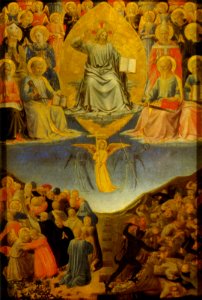 Angelico, giudizio universale, 1450-55, palazzo barberini roma