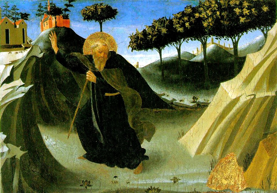 Angelico, Sant'antonio abate tentato dall'oro, houston