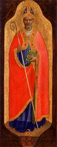 Fra Angelico - St Nicholas of Bari. Free illustration for personal and commercial use.
