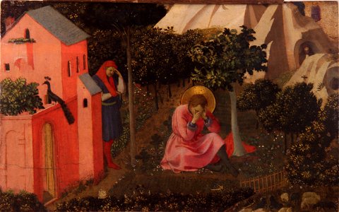 Fra angelico - conversion de saint augustin. Free illustration for personal and commercial use.