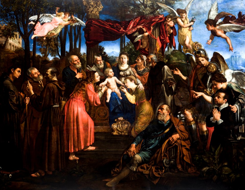 Angelo Caroselli - Sacra Conversazione with a donor