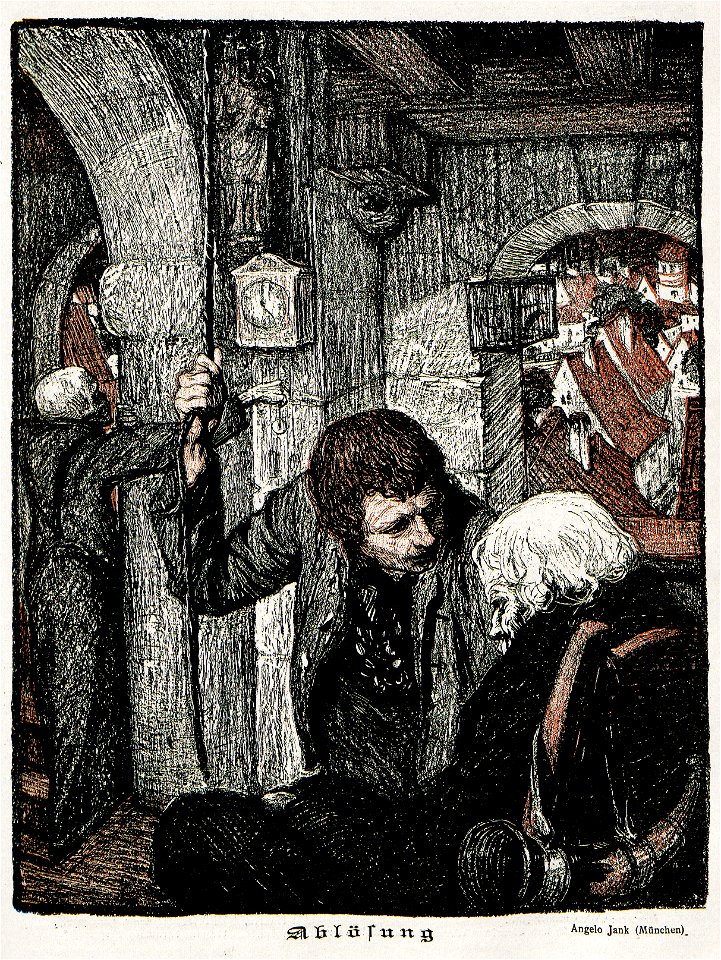 Angelo Jank - Ablösung, Jugend 1898
