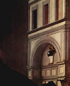 Angelo Bronzino - Portrait of Bartolomeo Panciatichi - detail of a lunette
