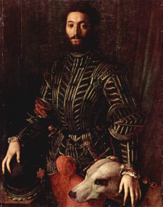 Angelo Bronzino - Portrait of Guidobaldo della Rovere. Free illustration for personal and commercial use.