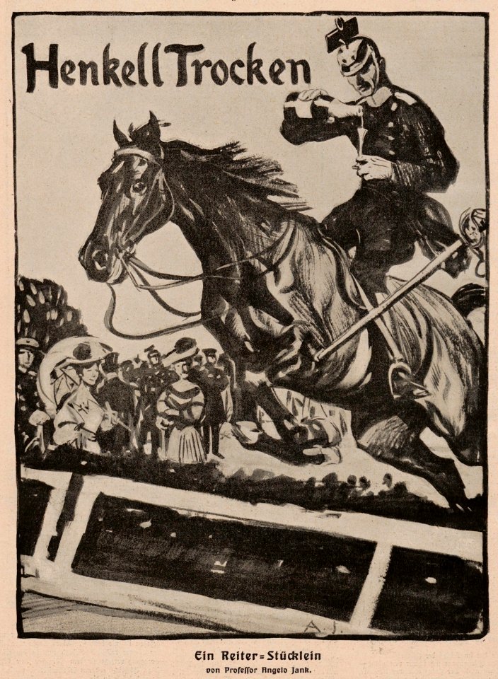 Angelo Jank - Henkell Trocken. Ein Reiter-Stücklein, 1909