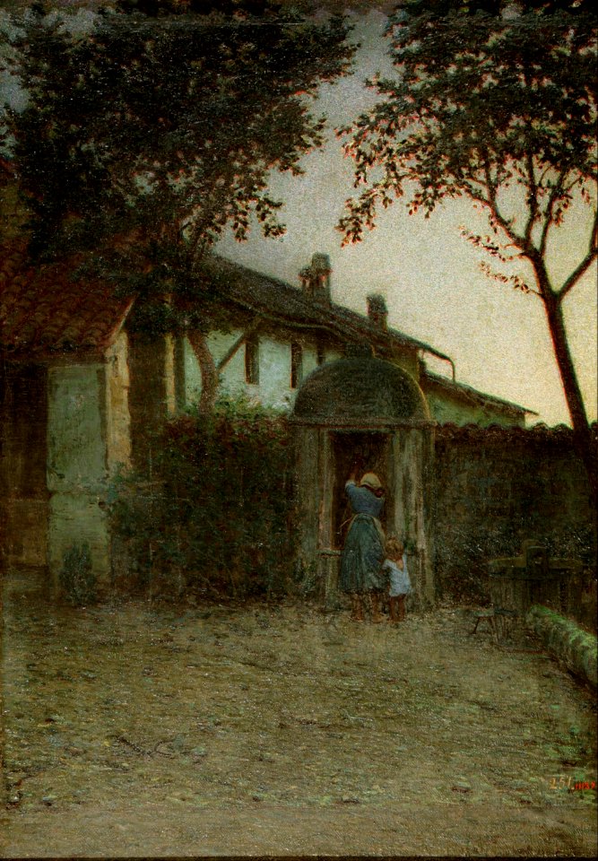 Angelo Morbelli - Dawn - Google Art Project
