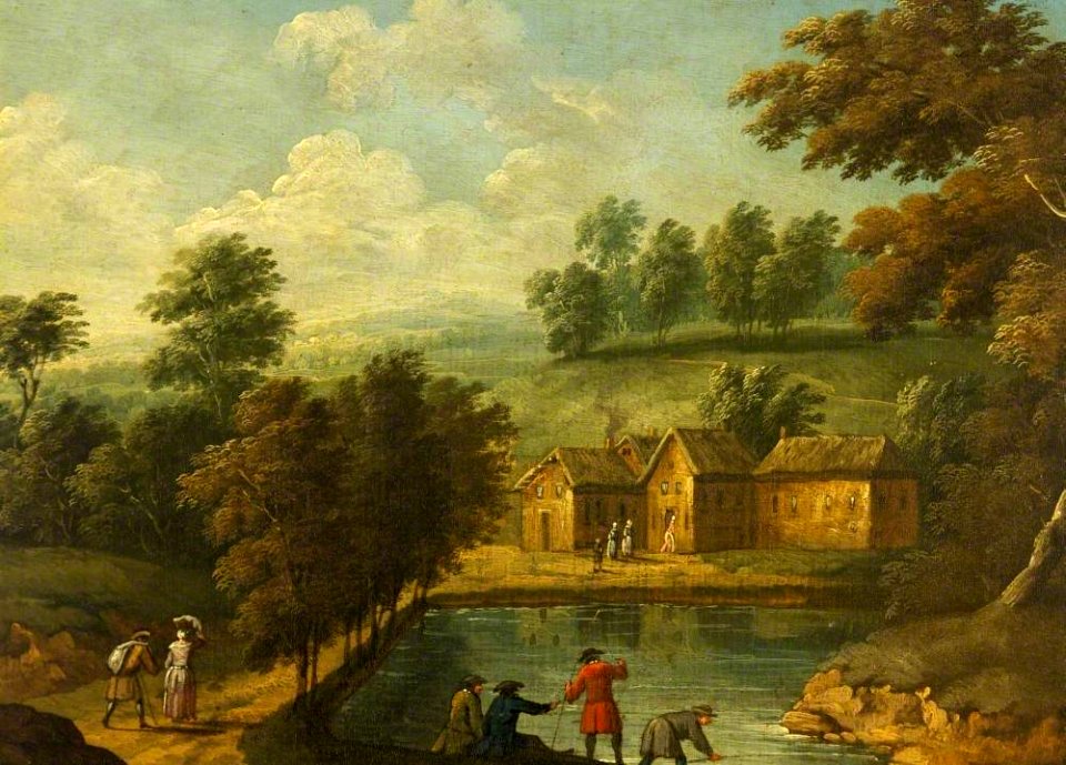 Anglo-Dutch School - Landscape with a Fishing Scene - 222689 - National Trust