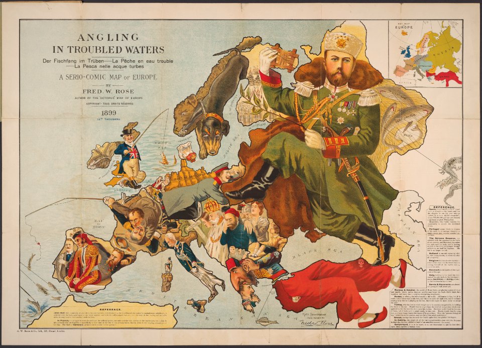 Angling in Troubled Waters A Serio-Comic Map of Europe