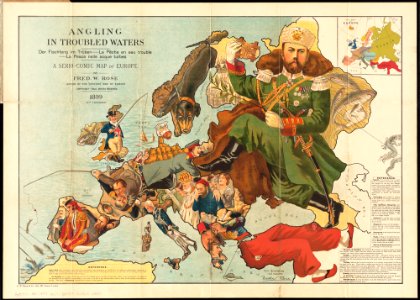 Angling in troubled waters = der fischfang im truben = la peche en eau trouble = la pesca nelle acque turbes - a serio-comic map of Europe (14028135563)