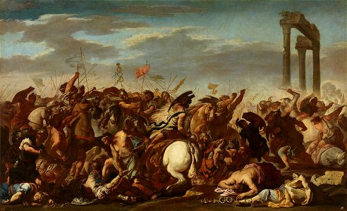 Aniello Falcone - Battle scene