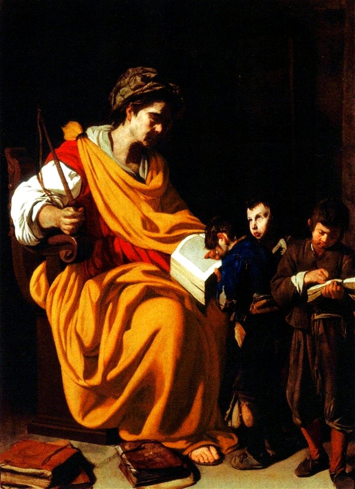 Aniello Falcone - The schoolmistress
