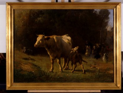 Animaux au pâturage - Alfred-Éloi Auteroche - musée d'art et d'histoire de Saint-Brieuc