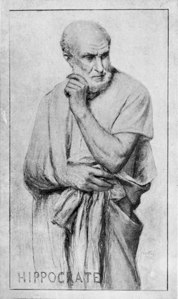 Composite portrait of Hippocrates designed by A. Anker. Wellcome M0000745