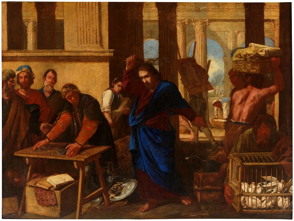 Aniello Falcone - The expulsion of the merchants from the Temple