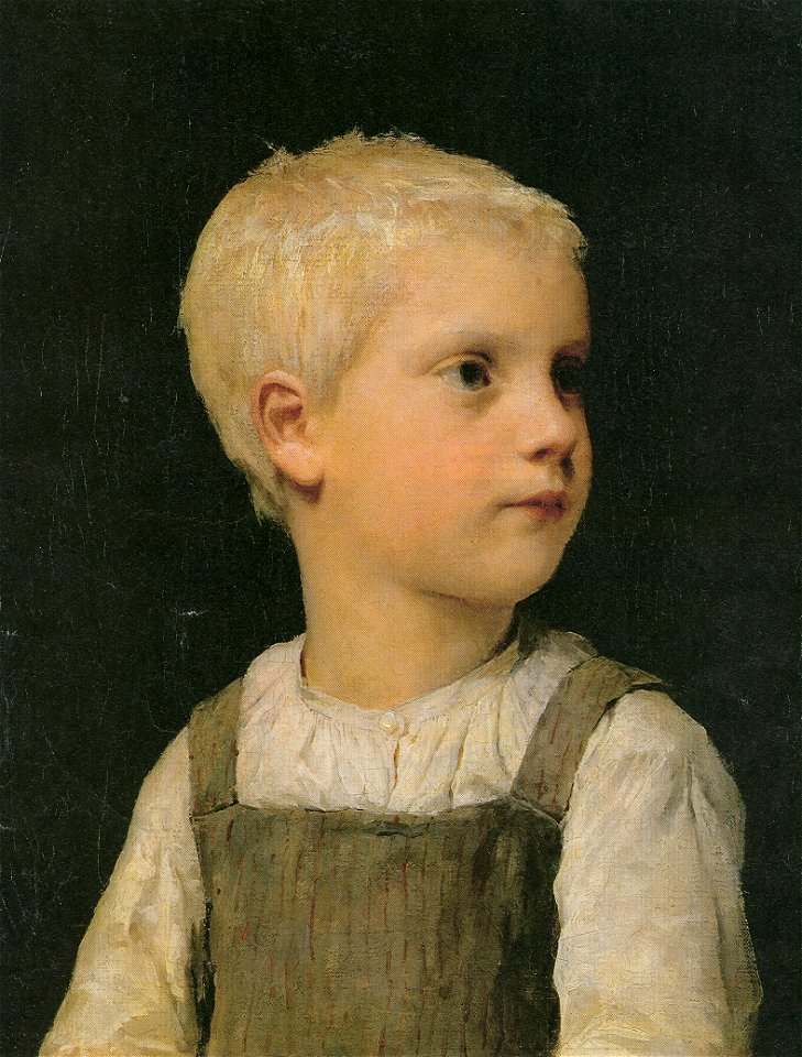 Albert Anker- Bildnis eines Knaben