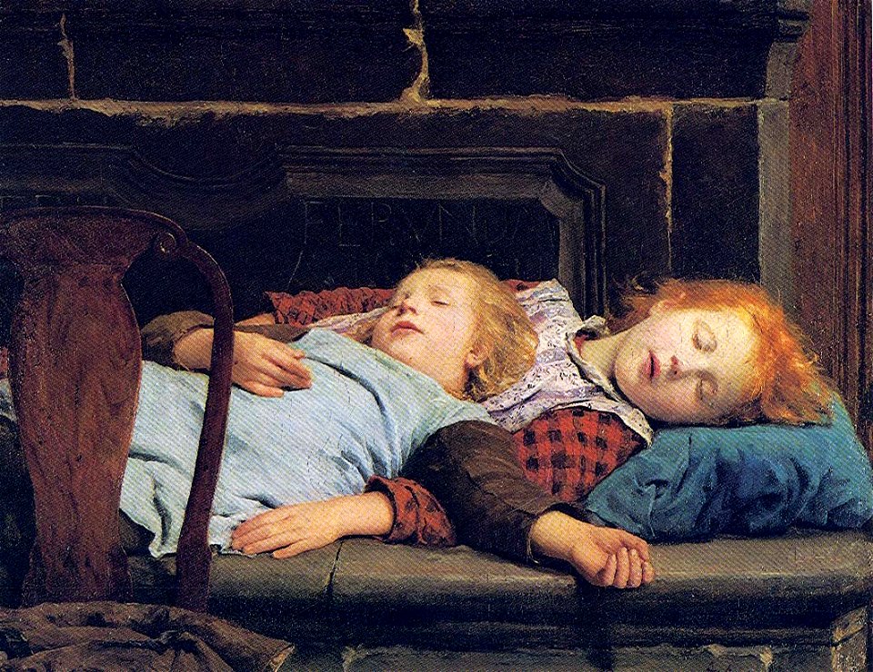 Auf dem Ofen 1895