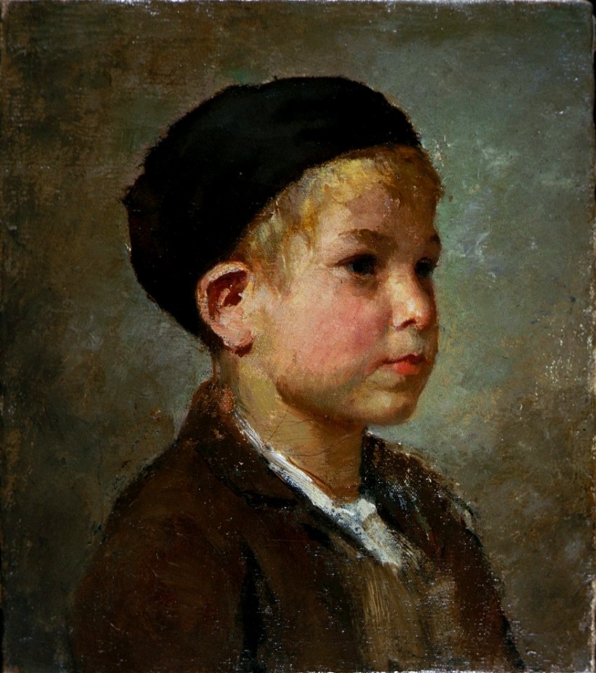 Albert Anker - Bildnis eines Knaben mit Mütze