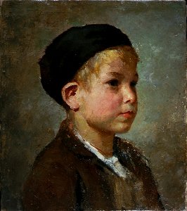 Albert Anker - Bildnis eines Knaben mit Mütze