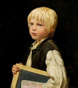 Albert Anker - Schulknabe (ca. 1875)
